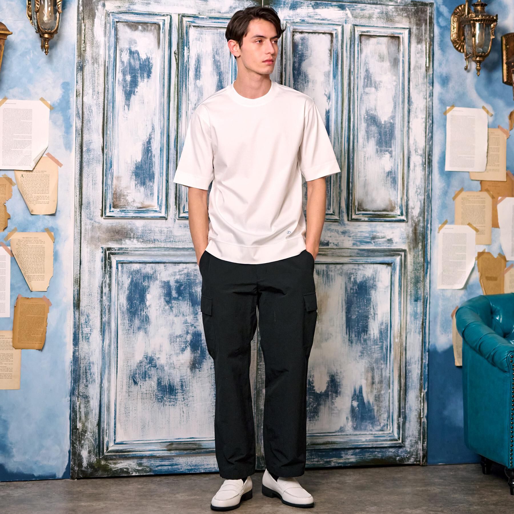 DRESSTERIOR「【接触冷感/抗菌防臭/消臭】ICE CLEAR COTTON オーバーフィットTシャツ」|Tシャツ・カットソー|