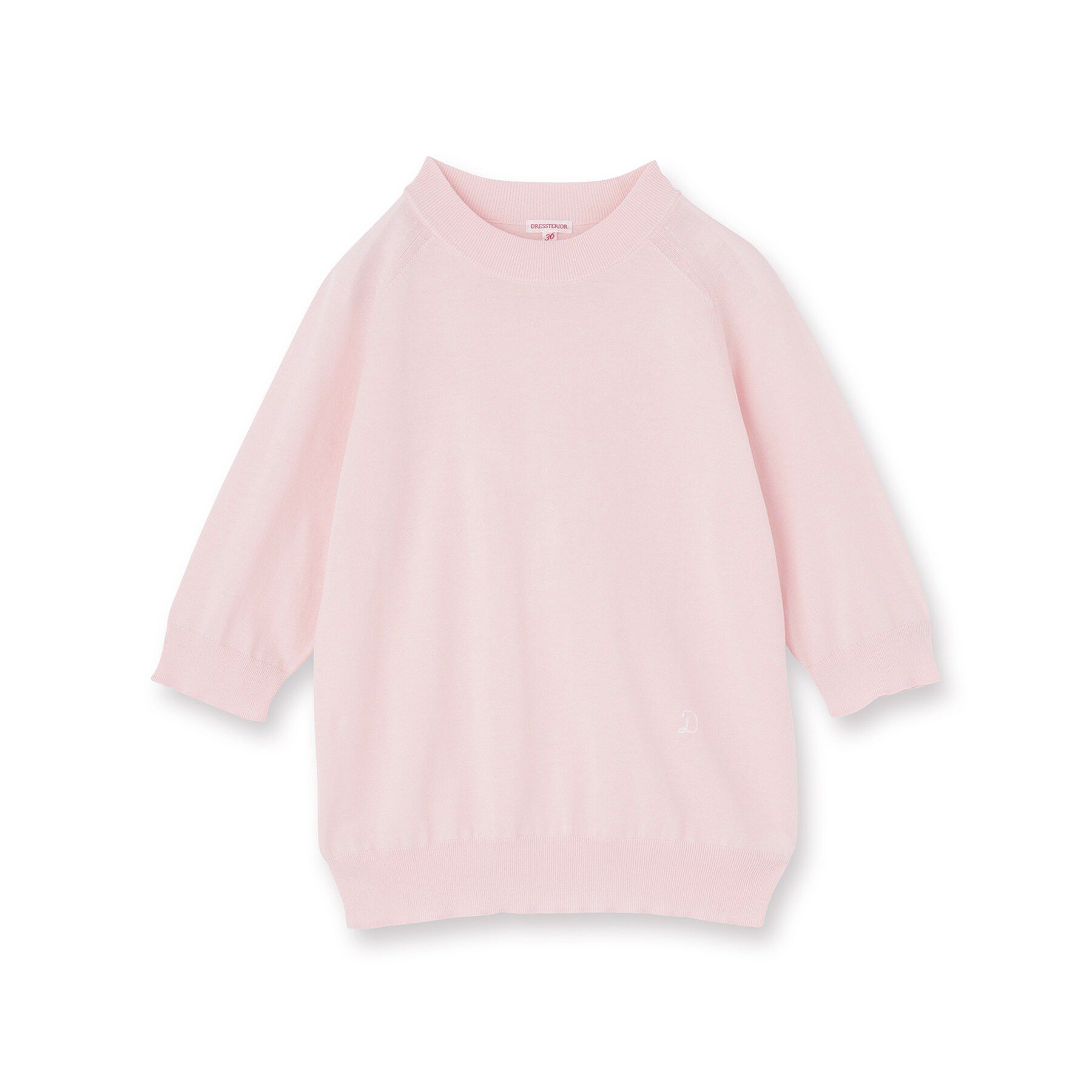 DRESSTERIOR「コットンシルクハーフスリーブニット」|ニット・セーター|