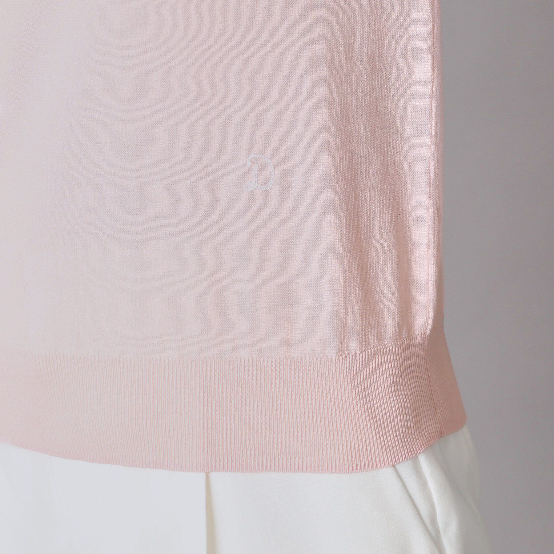 DRESSTERIOR「コットンシルクハーフスリーブニット」|ニット・セーター|