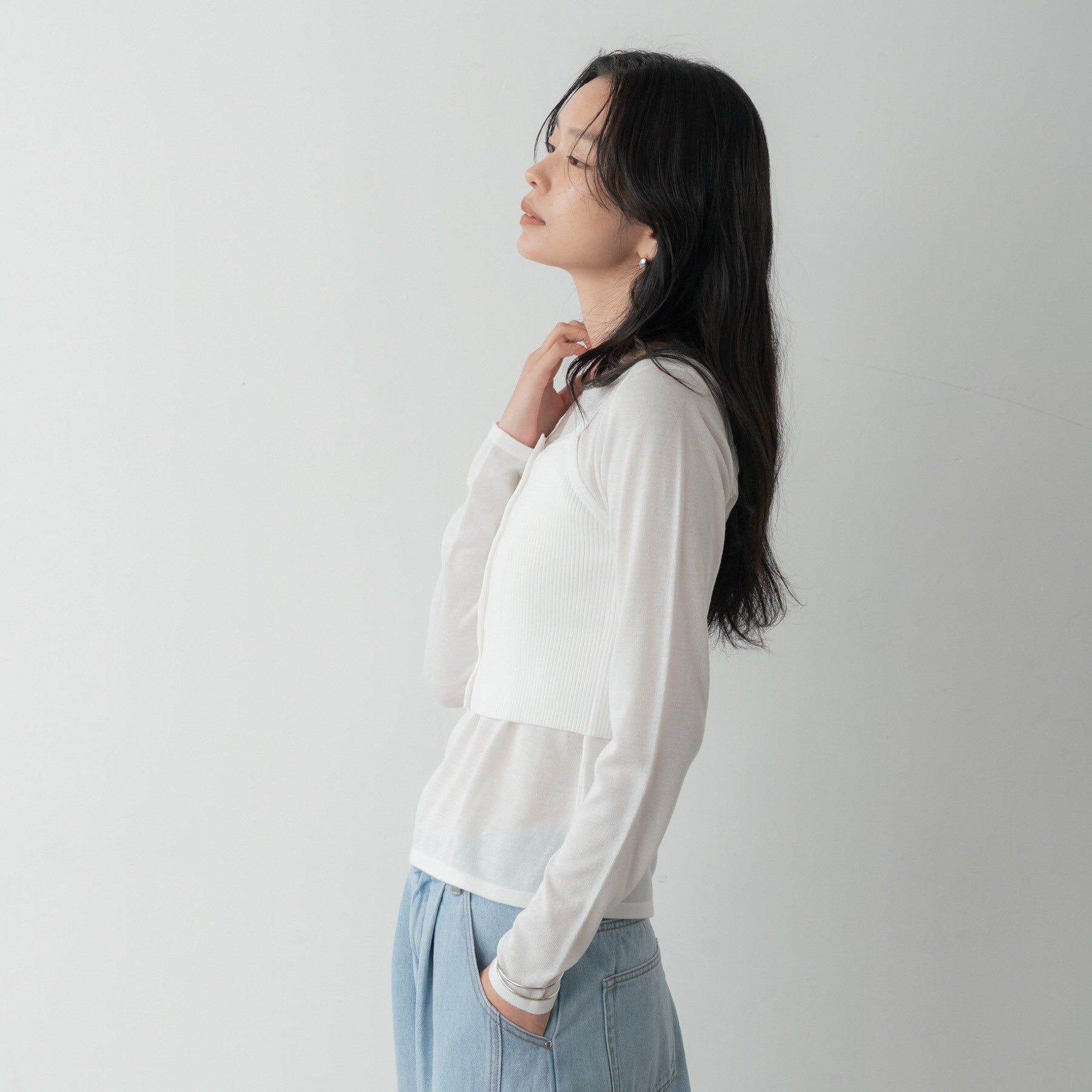 GALLEST「ビスチェレイヤードニット」|ニット・セーター|