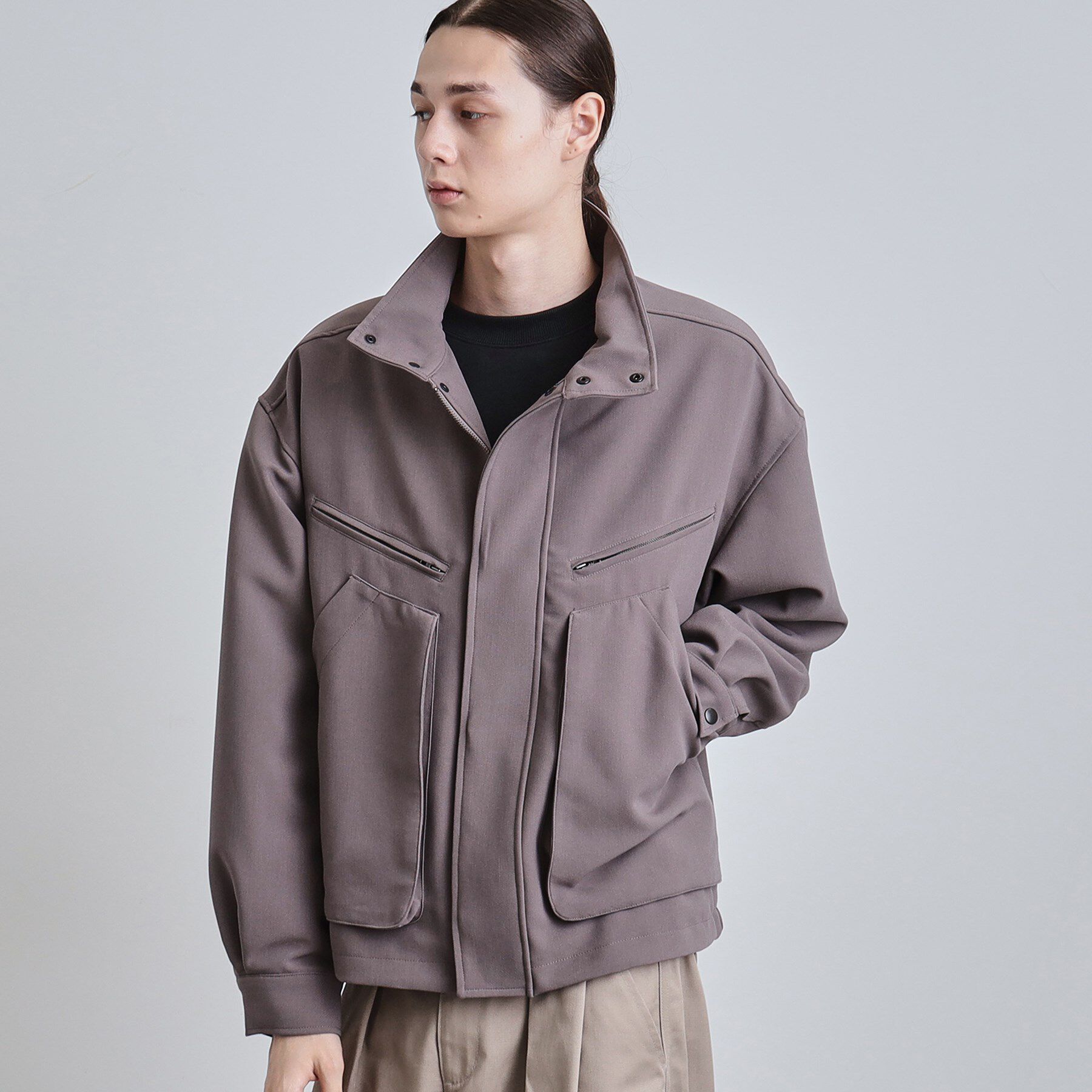 tk.TAKEO KIKUCHI「フライトジャケット」|ブルゾン・スタジャン|トープ(054)