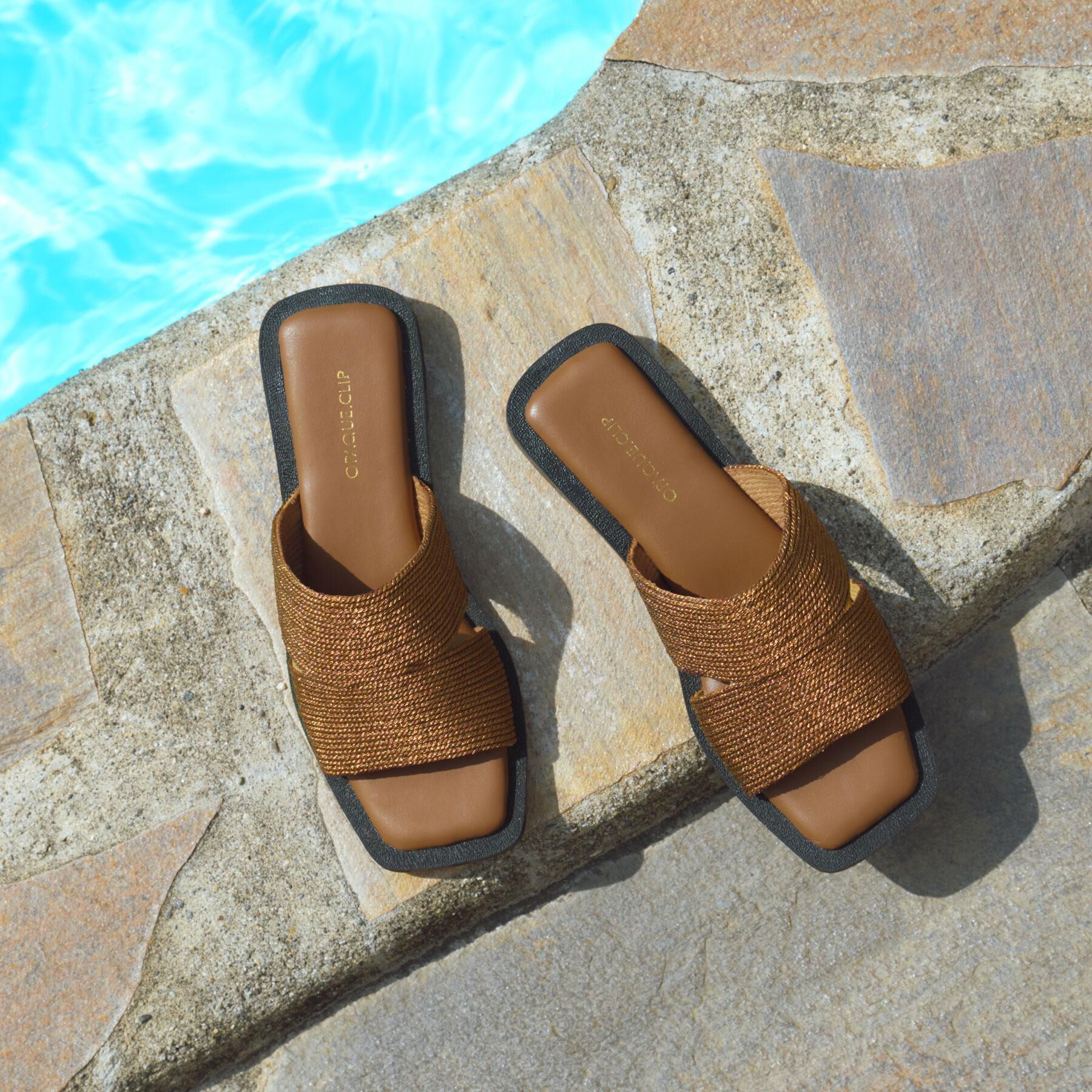 OPAQUE.CLIP「メタルコードミュールサンダル」|サンダル|