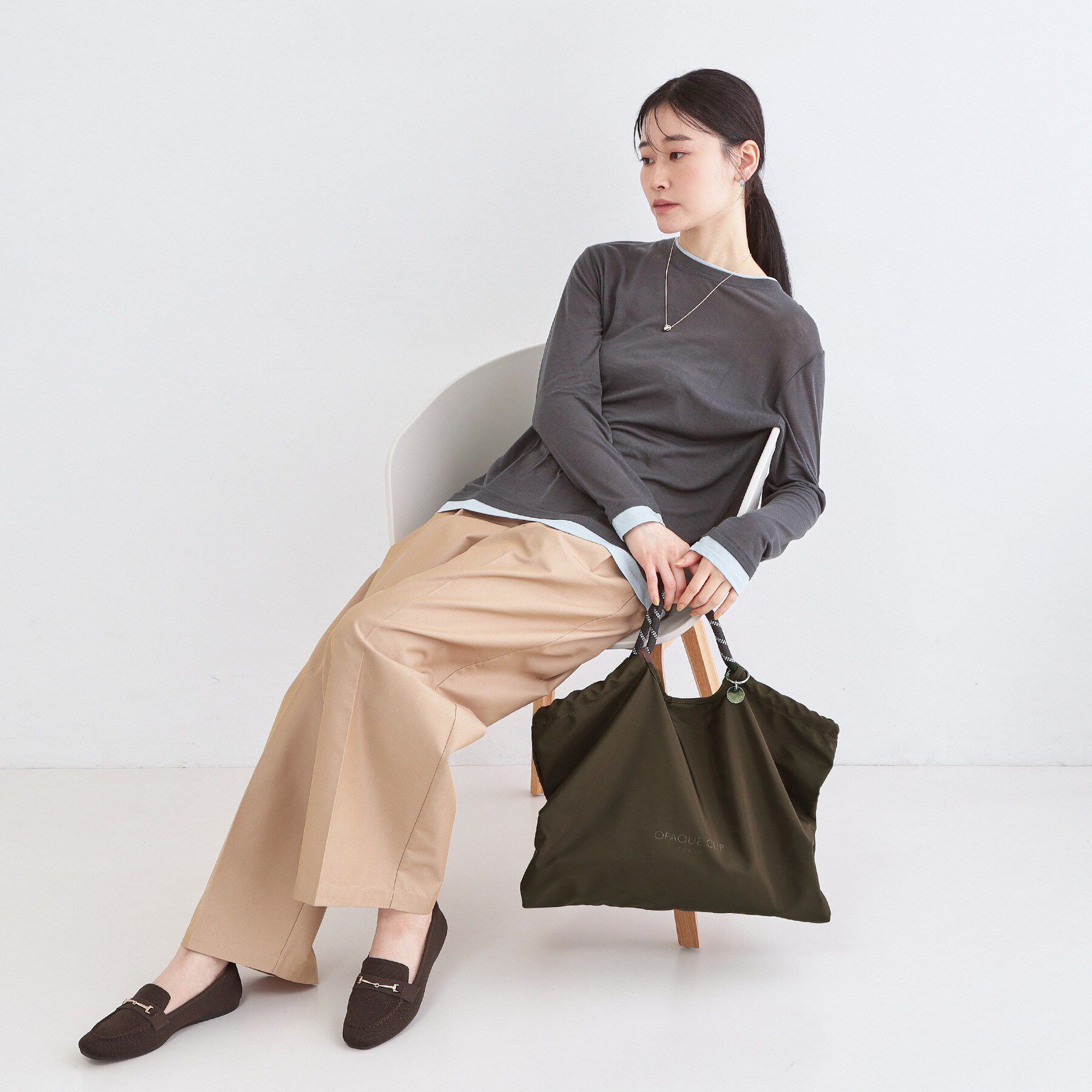 OPAQUE.CLIP「ロープハンドルBIGトートバッグ」|トートバッグ|