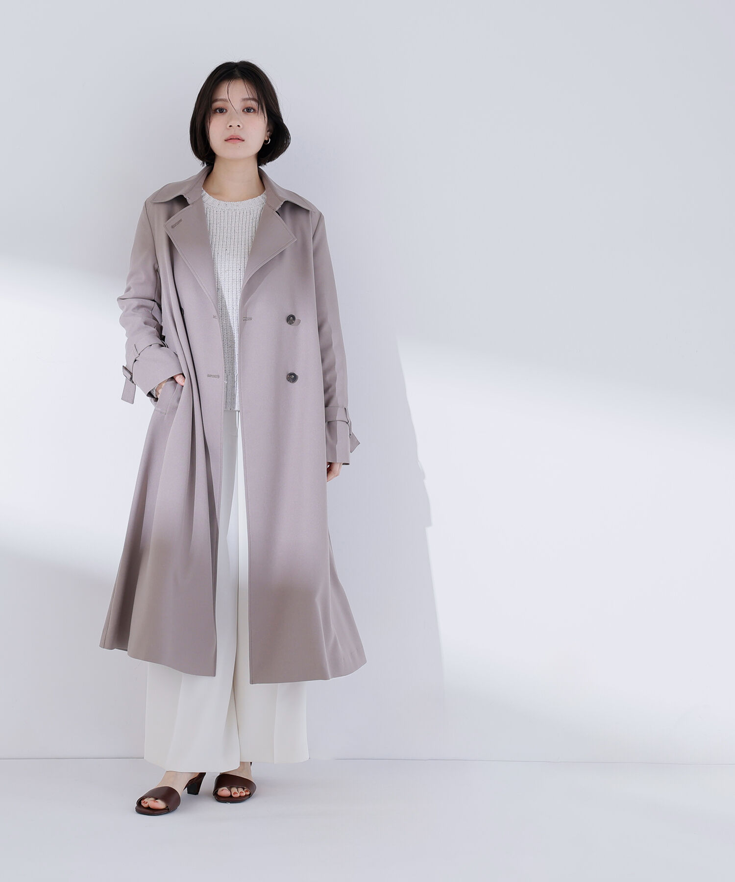  「パウダーツイルトレンチコート」|その他|ソフトモカ