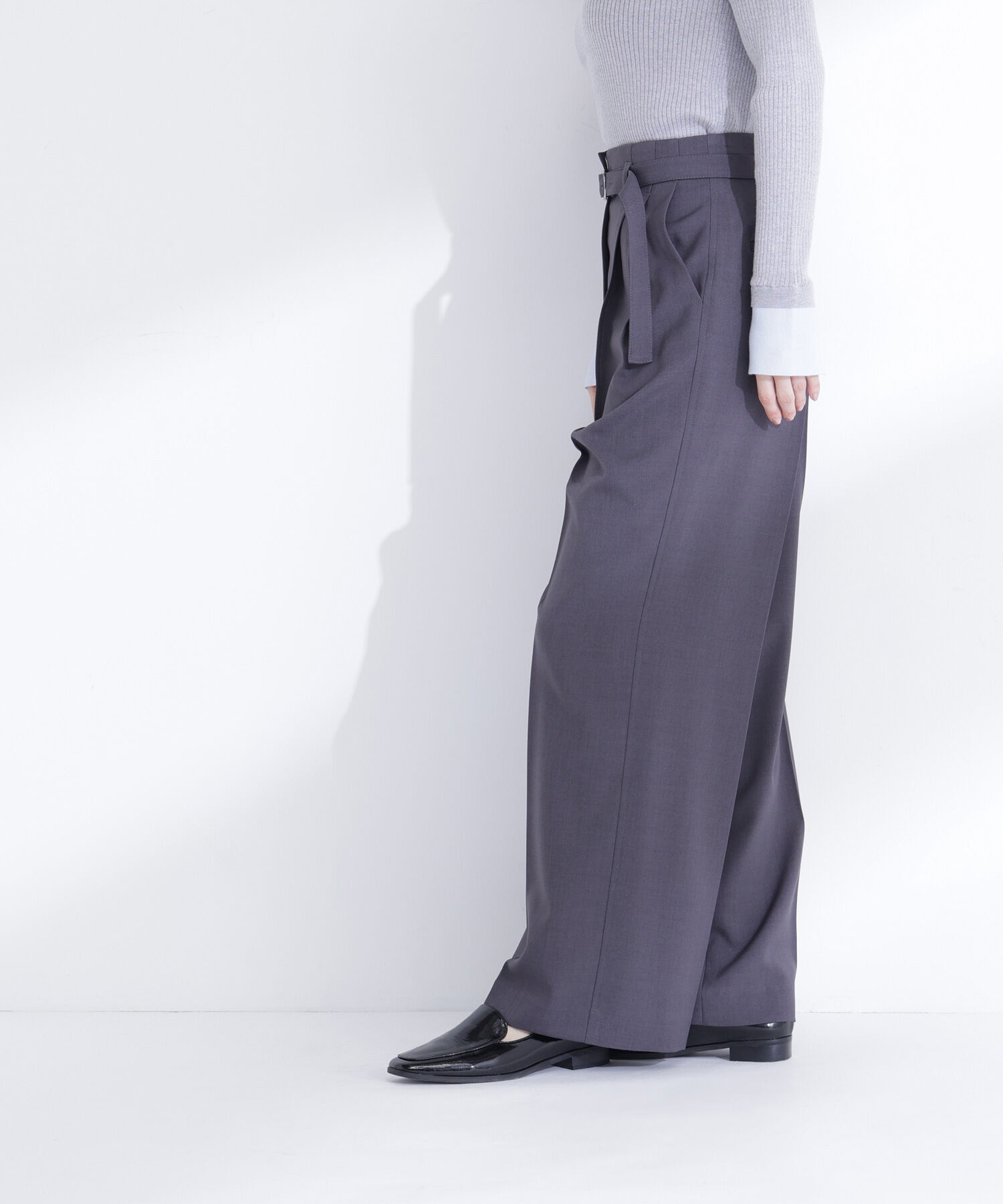  「タックステッチベルテッドパンツ」|その他|