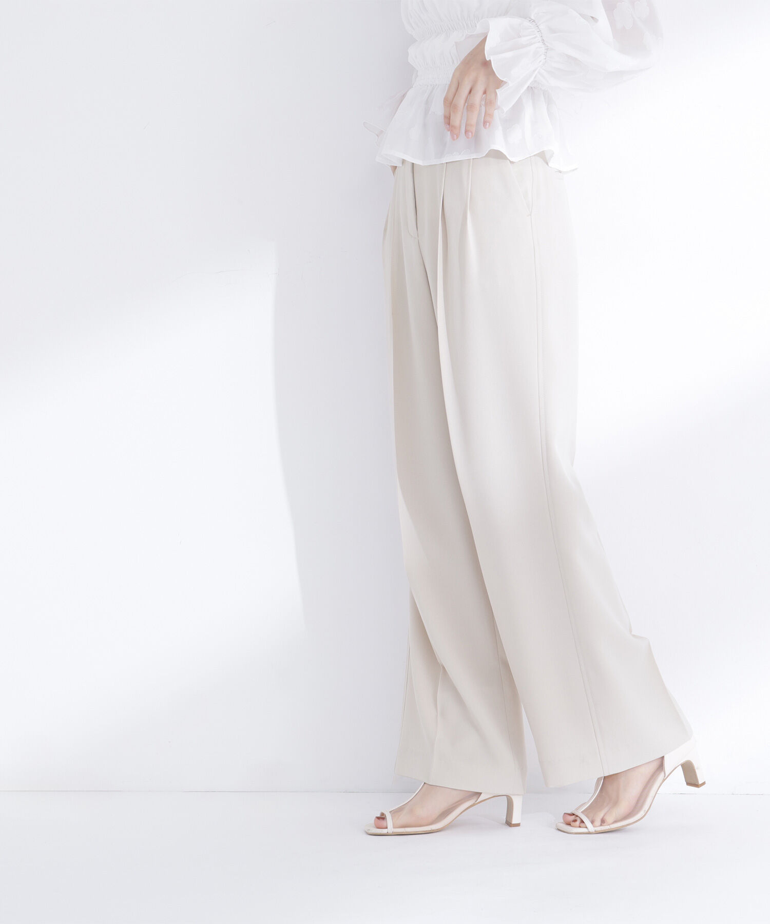  「タックステッチベルテッドパンツ」|その他|