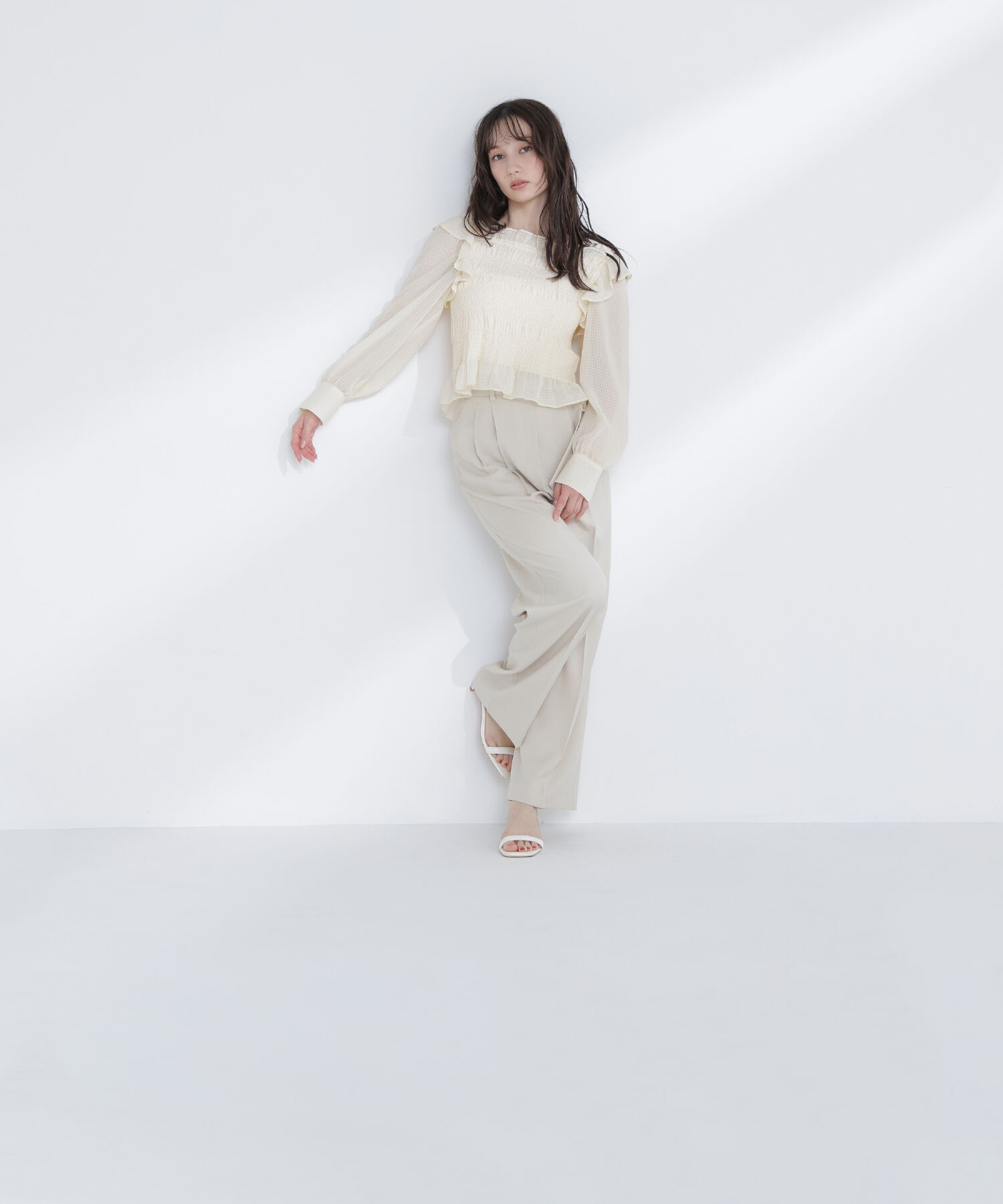  「タックステッチベルテッドパンツ」|その他|