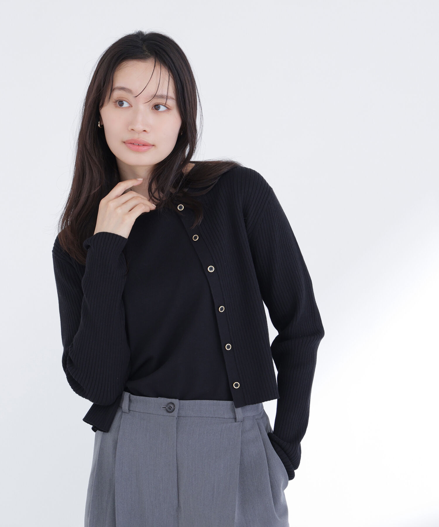  「シアーラインニットアンサンブル」|ニット・セーター|