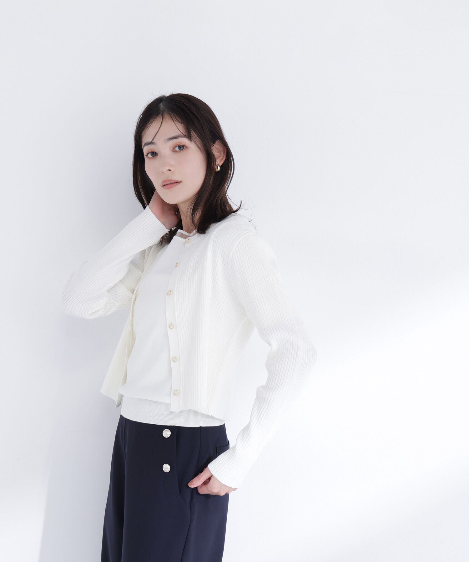  「シアーラインニットアンサンブル」|ニット・セーター|