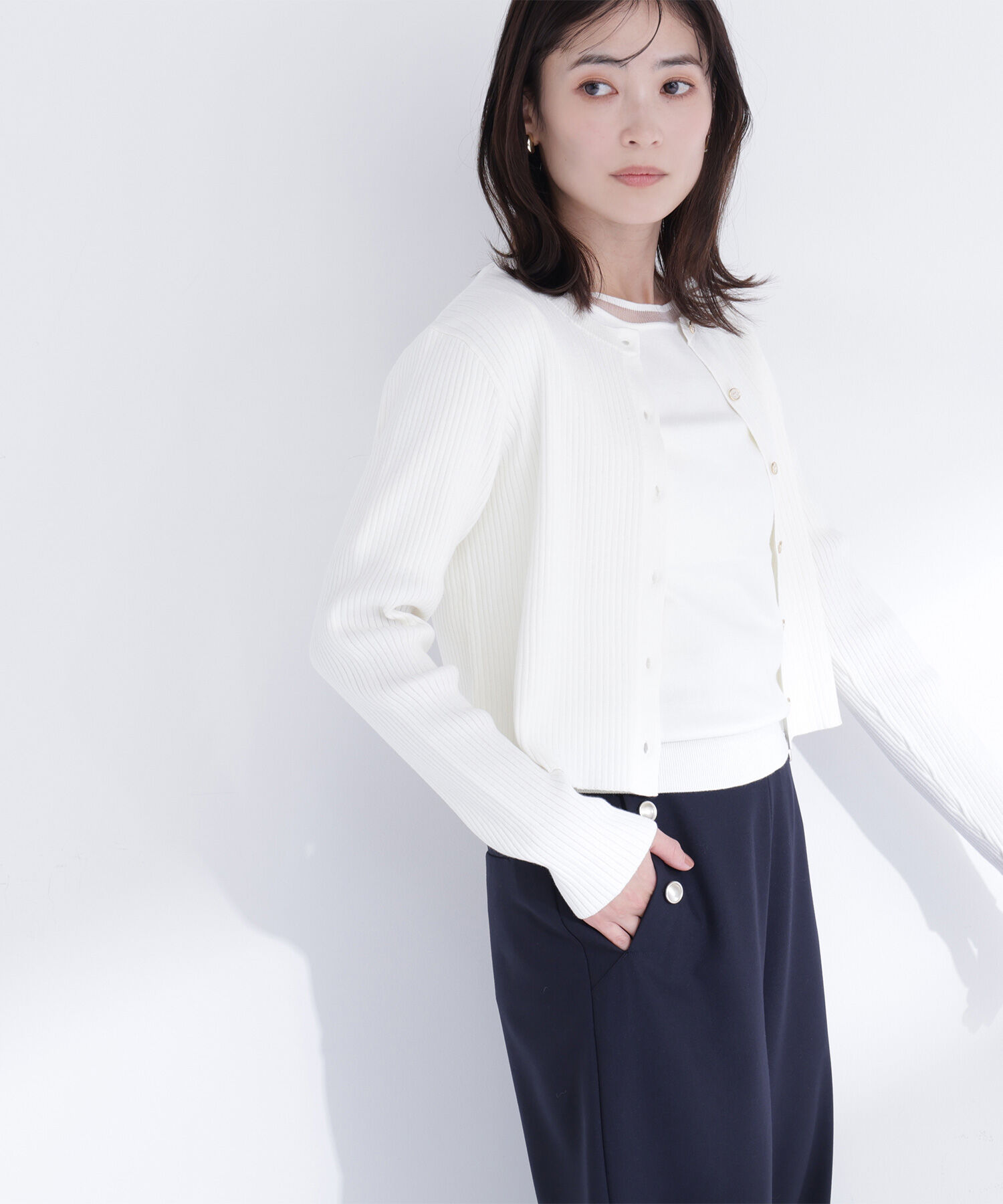  「シアーラインニットアンサンブル」|ニット・セーター|