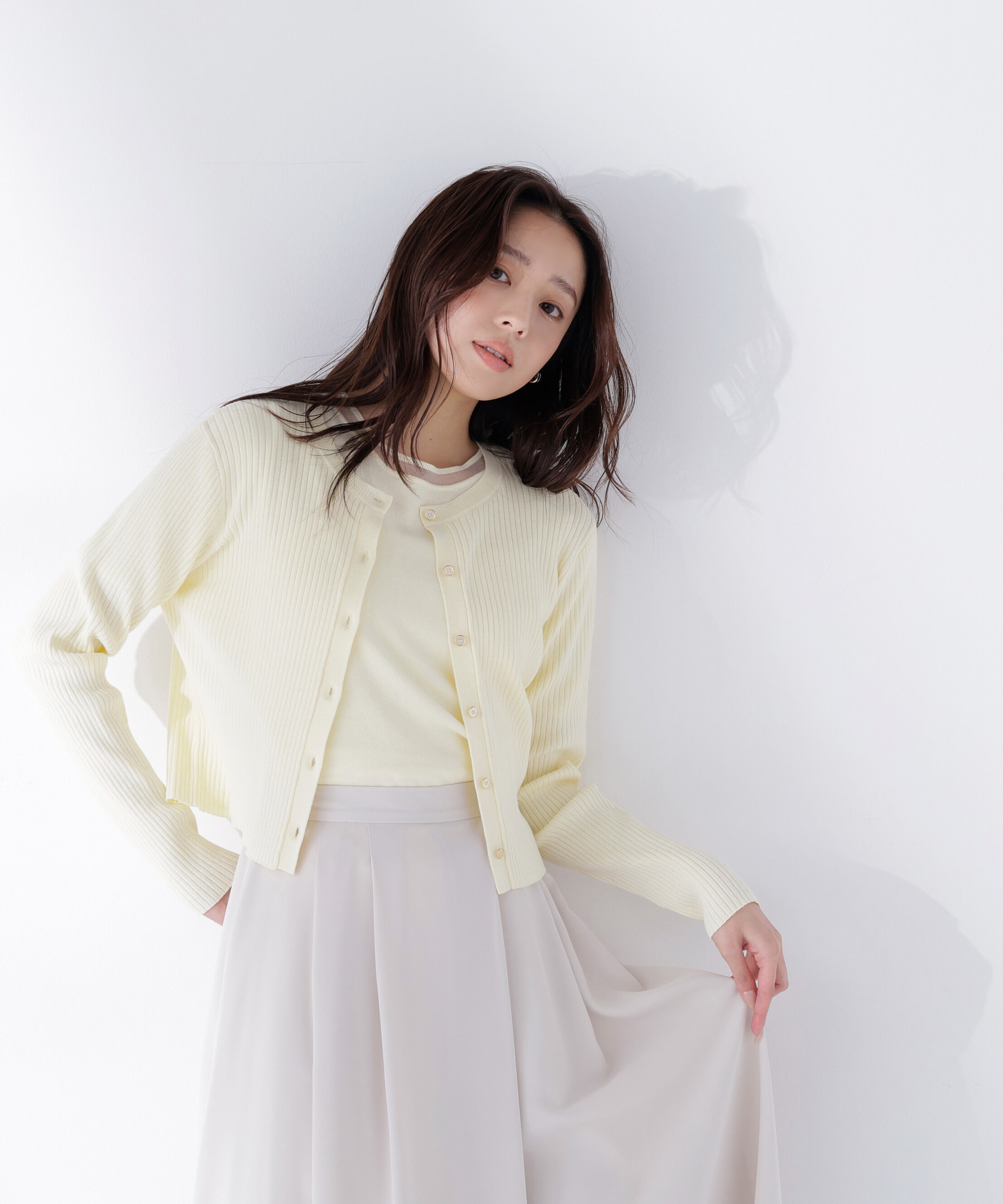  「シアーラインニットアンサンブル」|ニット・セーター|