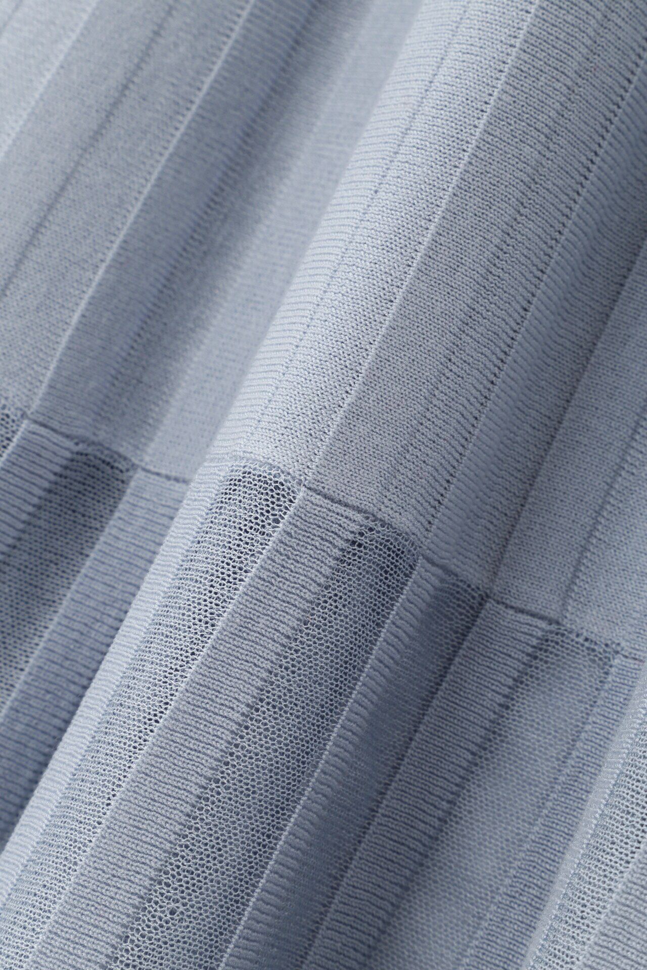  「◆シアーコンビフレアーニットワンピース」|ワンピース|