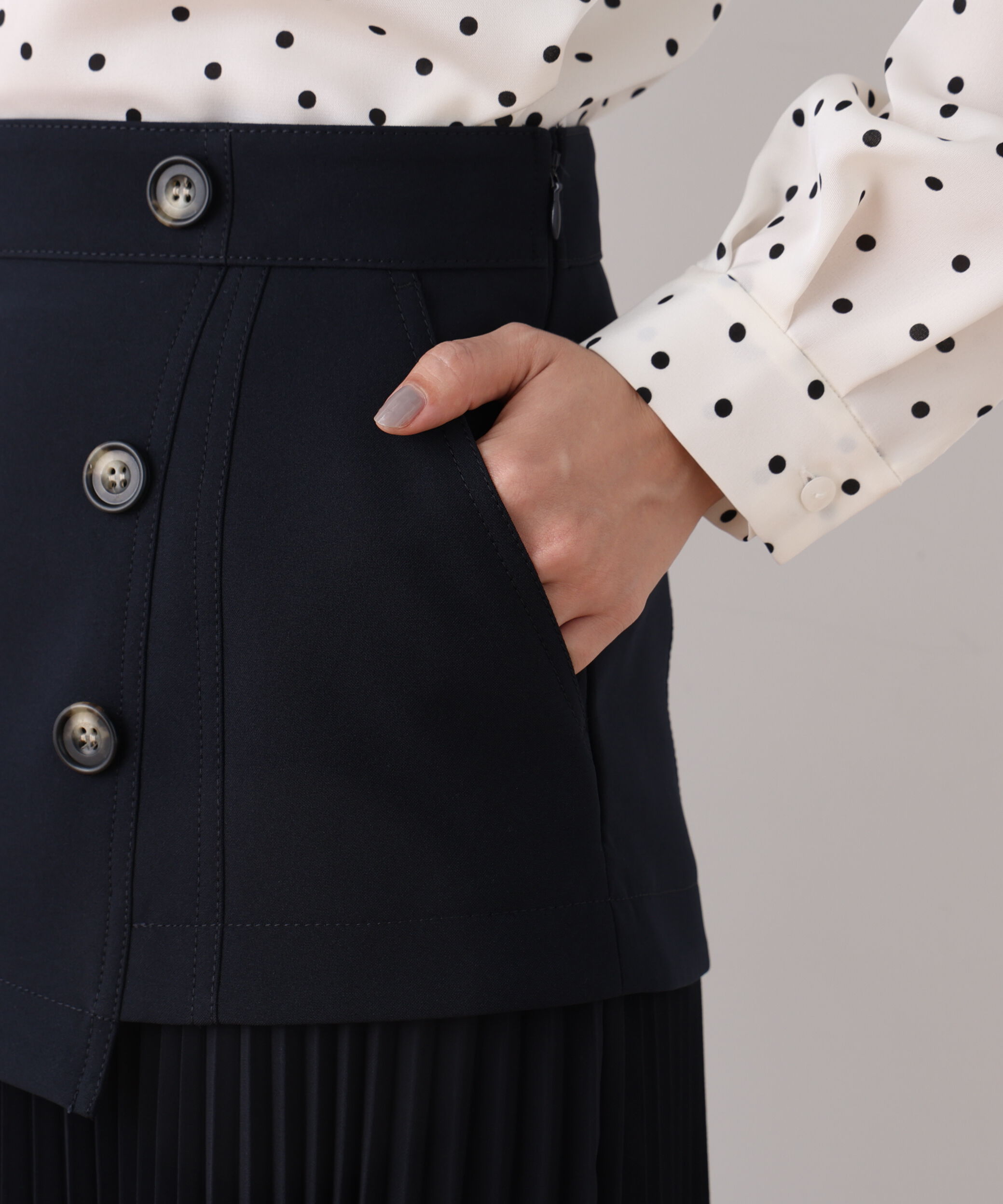  「ソフトオックスプリーツスカート」|スカート|