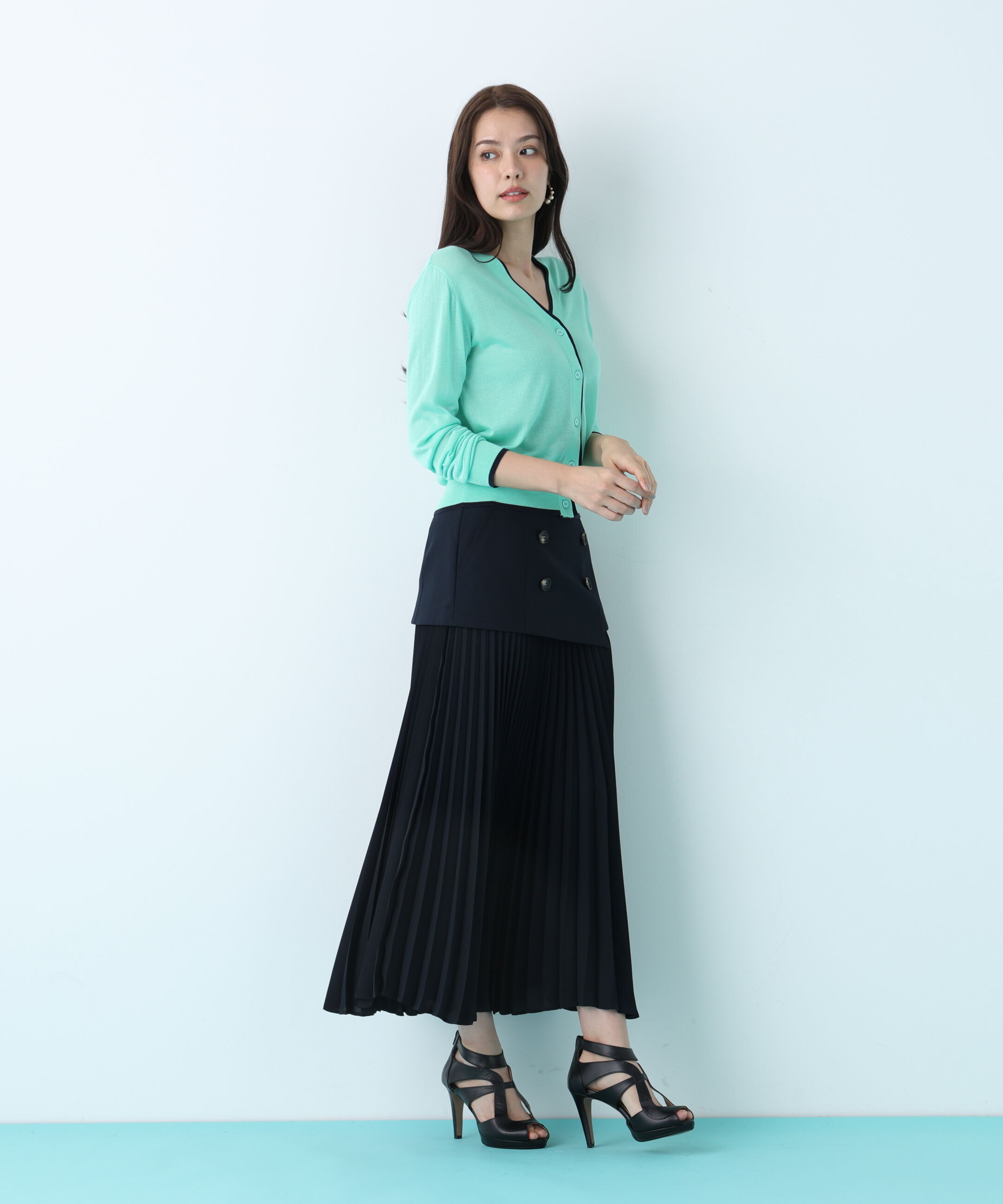  「ソフトオックスプリーツスカート」|スカート|