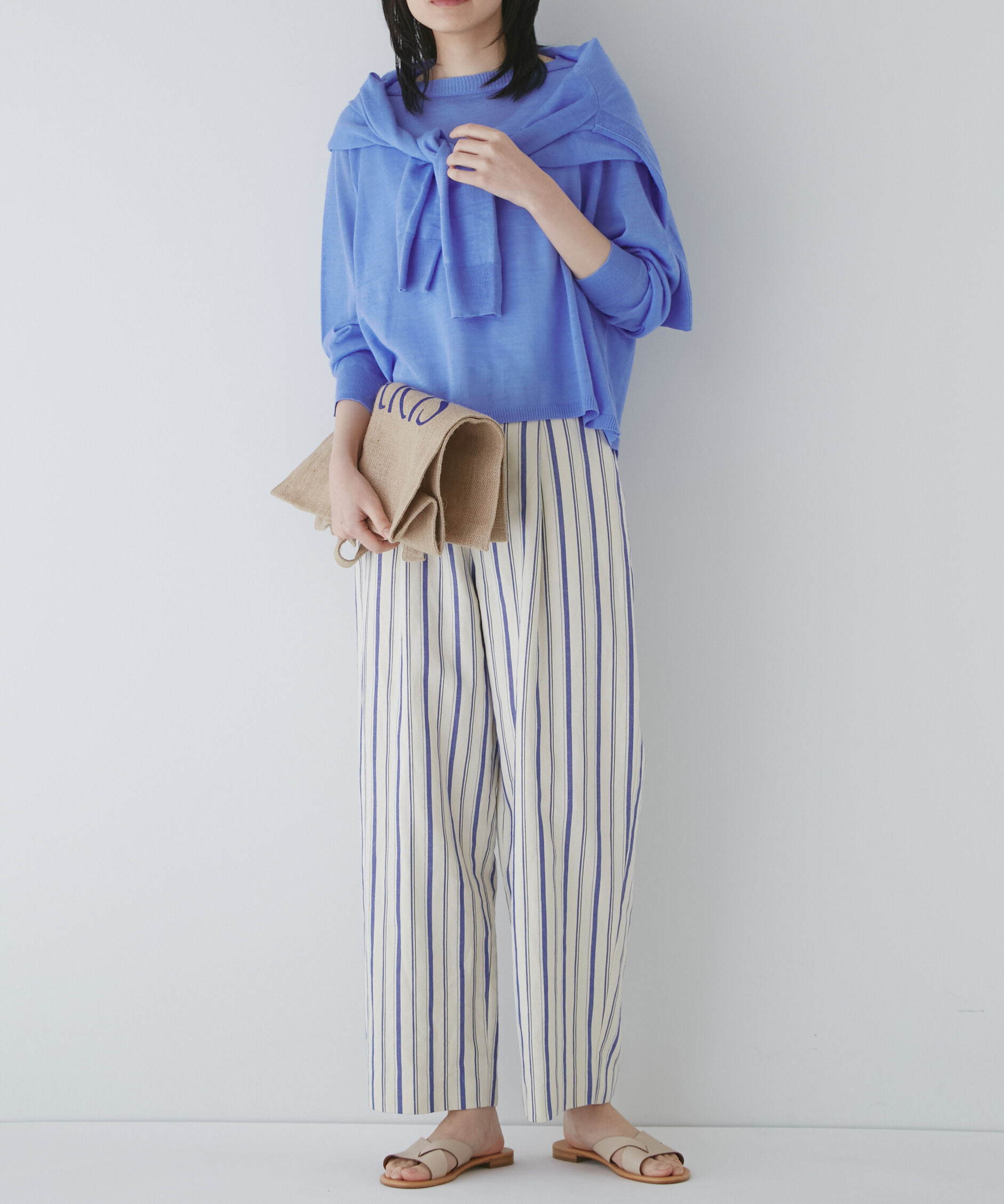  「◆綿麻ストライプパンツ」|その他|