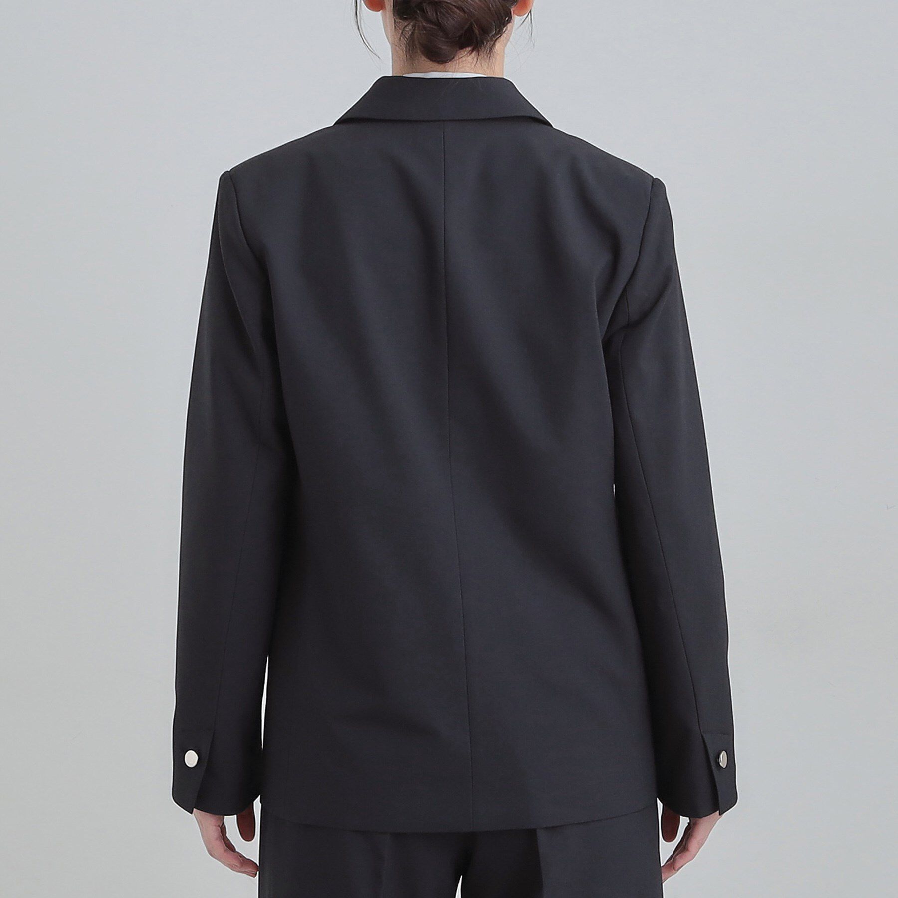 SHOO･LA･RUE「【セットアップ可/S-LL/洗濯機可】サッと軽やかに羽織りやすい ダブルブレストジャケット」|テーラードジャケット|