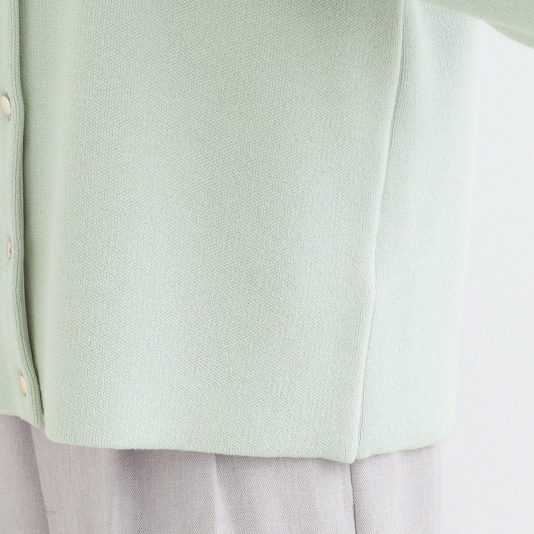 SHOO･LA･RUE「【洗濯機可/S-LL】品良くきまる ダブルフェイス 配色カーディガン」|カーディガン|