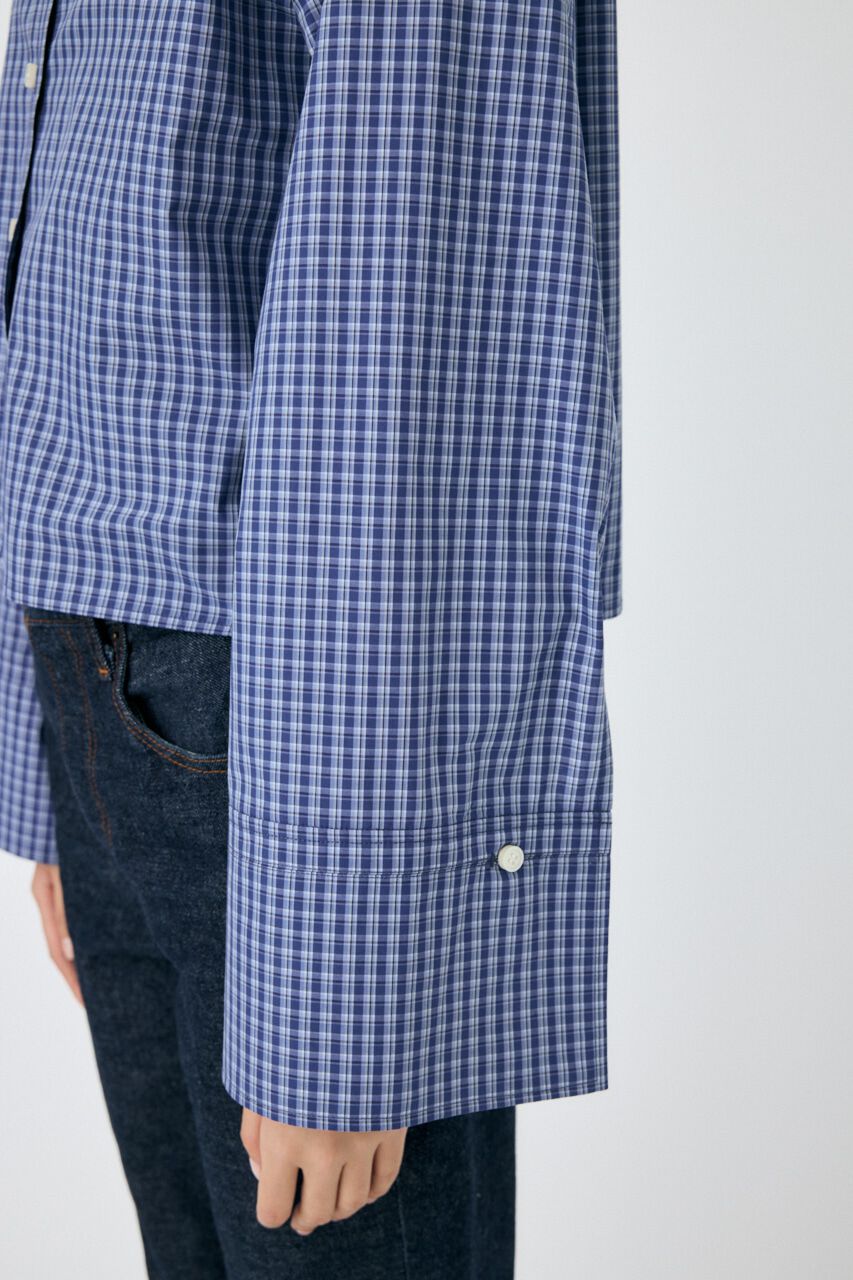 MOUSSY「WIDE SLEEVE PLAID シャツ」|シャツ・ブラウス|