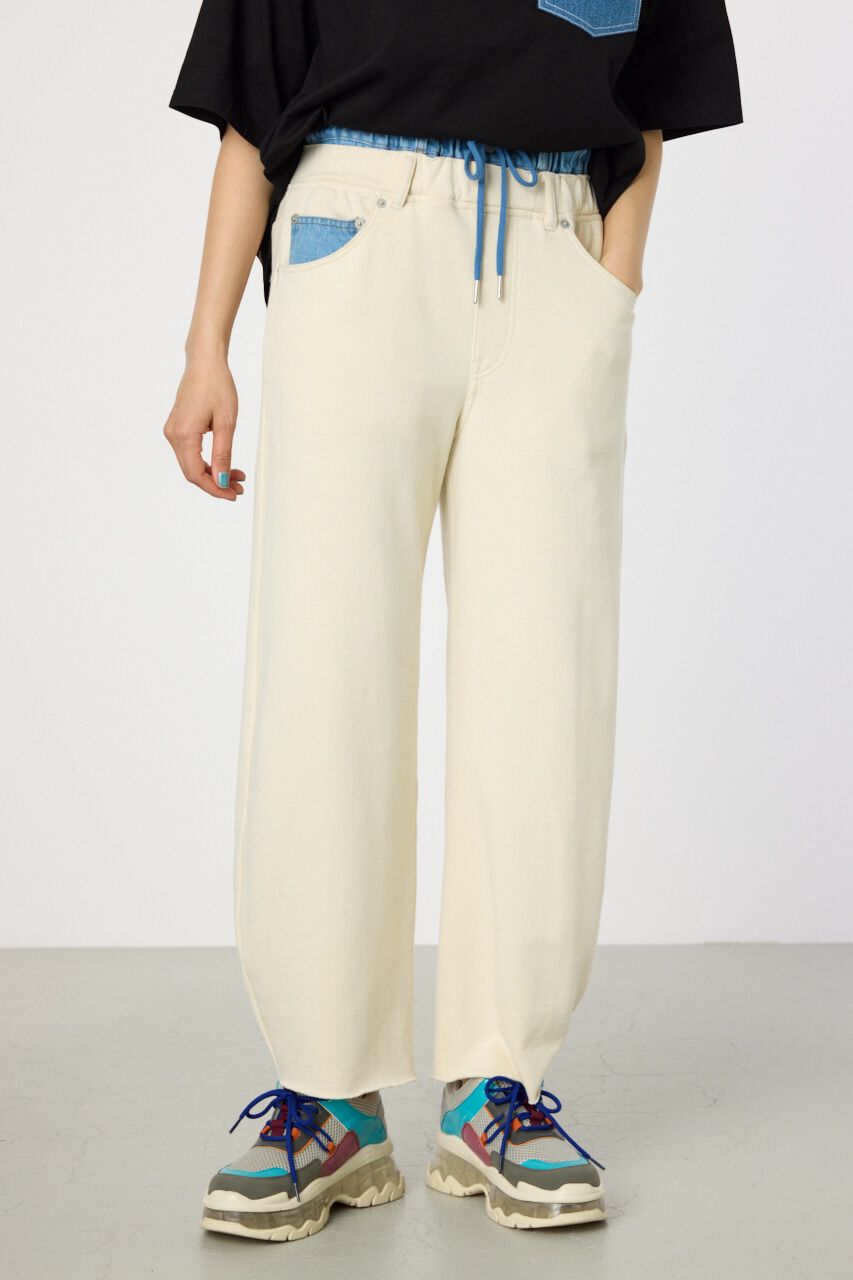 RODEO CROWNS「デニムウエスト スウェットワイドパンツ」|その他|