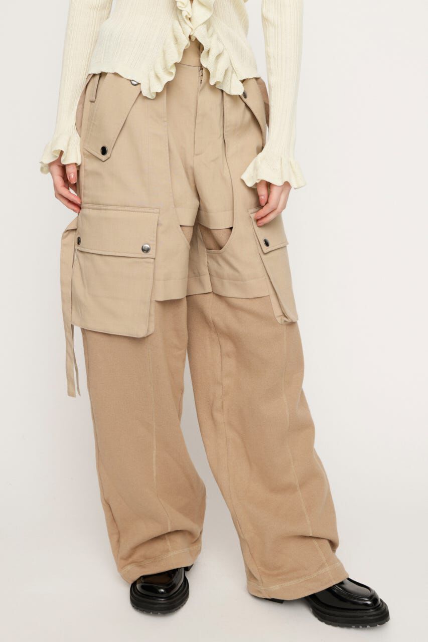 SLY「KNIT DOCKING CARGO パンツ」|その他|