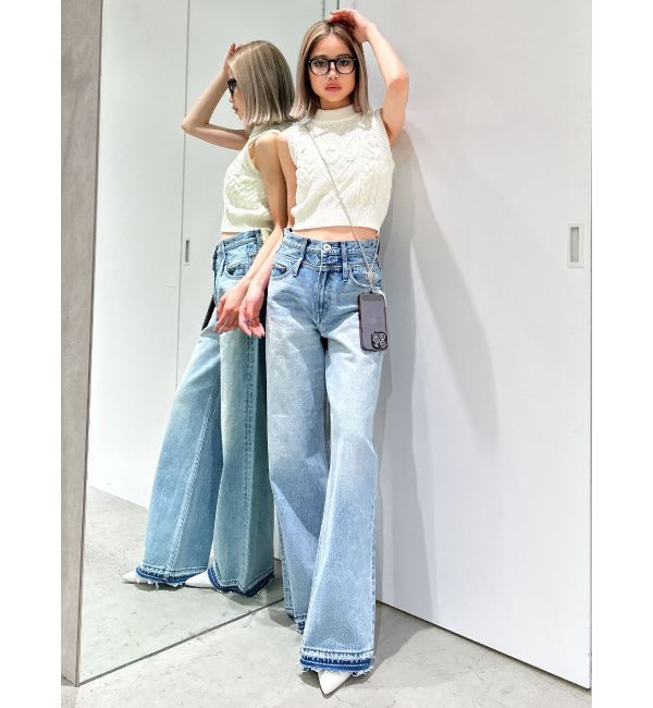 GYDA「NOUSノースリケーブルニットトップス」|ニット・セーター|