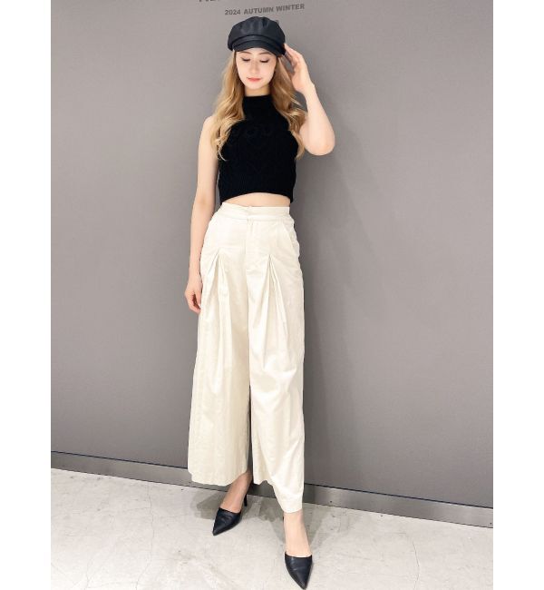 GYDA「NOUSノースリケーブルニットトップス」|ニット・セーター|