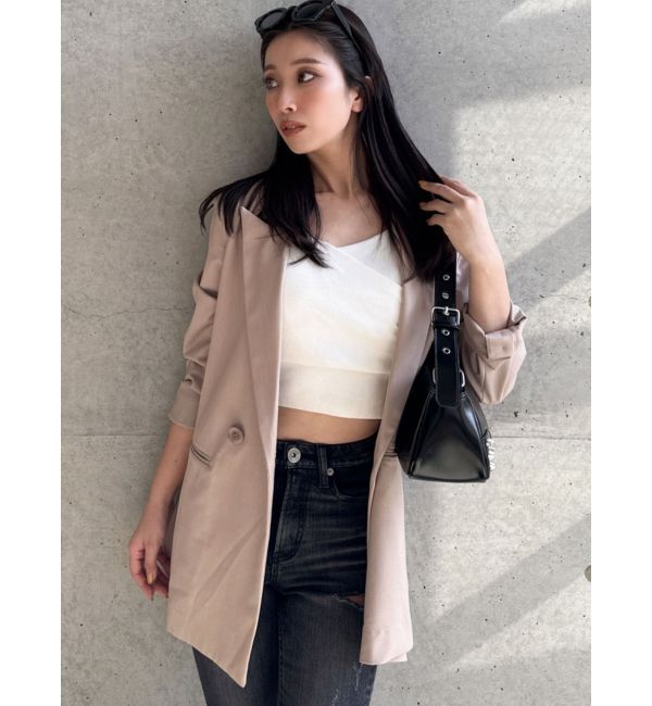 GYDA「ダブルボタンテーラードジャケット【SETUP着用可】」|その他|ベージュ