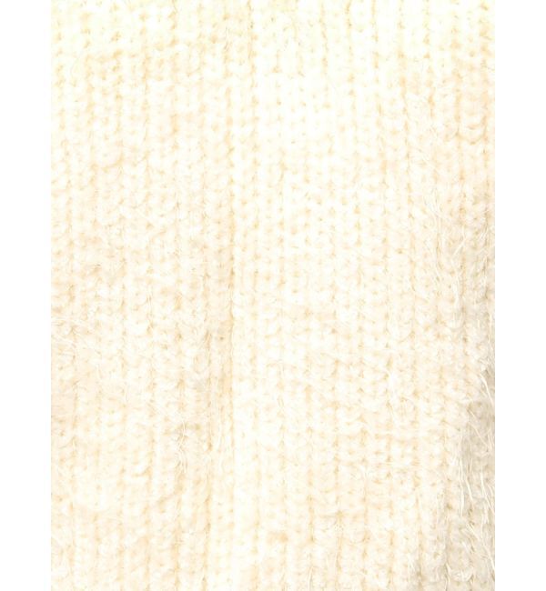 GYDA「レースアップシャギーニットトップス」|ニット・セーター|