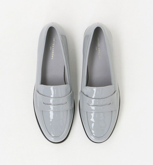 UNITED ARROWS「レイン レザー ローファー」|レインシューズ|LT.GRAY