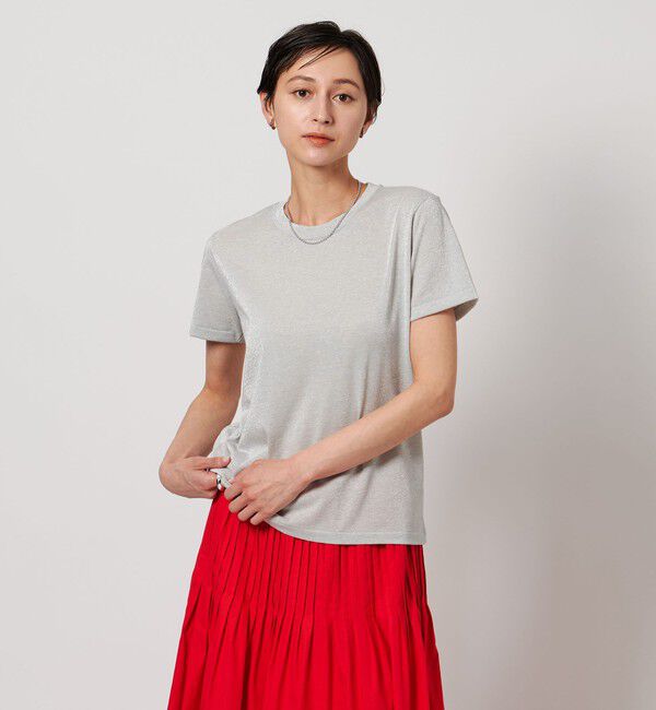 UNITED ARROWS「ラメ Tシャツ」|Tシャツ・カットソー|SILVER