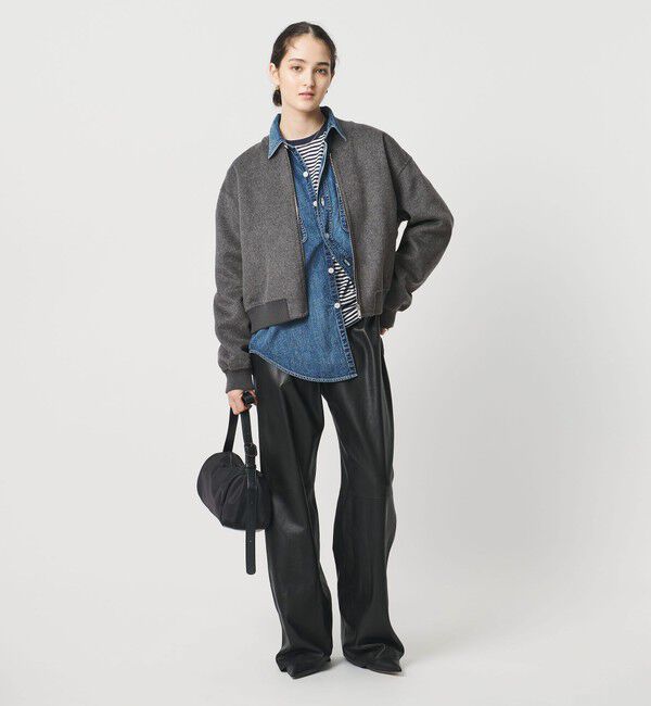 UNITED ARROWS「＜STUDIO AR＞NINA ジップ ブルゾン」|ブルゾン・スタジャン|