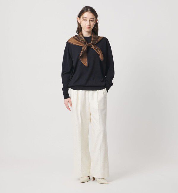 UNITED ARROWS「18G ウール クルーネック ニット ‐ウォッシャブル‐」|ニット・セーター|