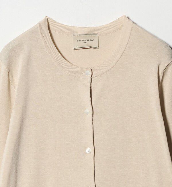 UNITED ARROWS「18G クルーネック ニットカーディガン ‐ウォッシャブル‐」|カーディガン|