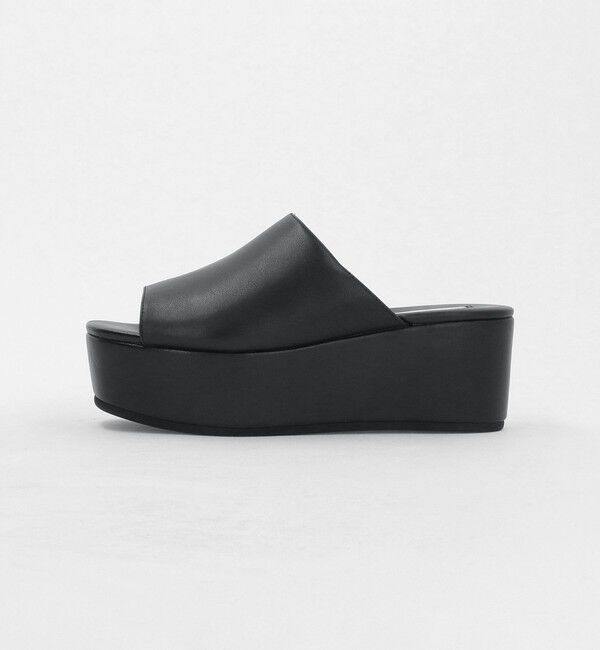 UNITED ARROWS「レザー プラットフォーム ミュール/サンダル」|サンダル|