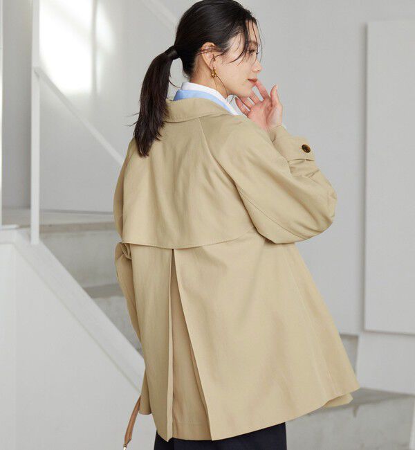 UNITED ARROWS green label relaxing「［size SHORTあり］ミドル トレンチ コート 撥水」|トレンチコート|