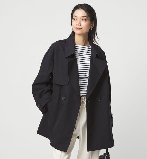 UNITED ARROWS green label relaxing「［size SHORTあり］ミドル トレンチ コート 撥水」|トレンチコート|