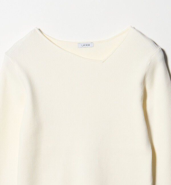 UNITED ARROWS green label relaxing「＜1_OF MINE＞リブ アシンメトリー ネック プルオーバー ニット」|ニット・セーター|