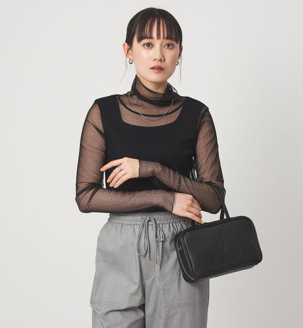 UNITED ARROWS green label relaxing「シアー ドット タートルネック カットソー」|Tシャツ・カットソー|