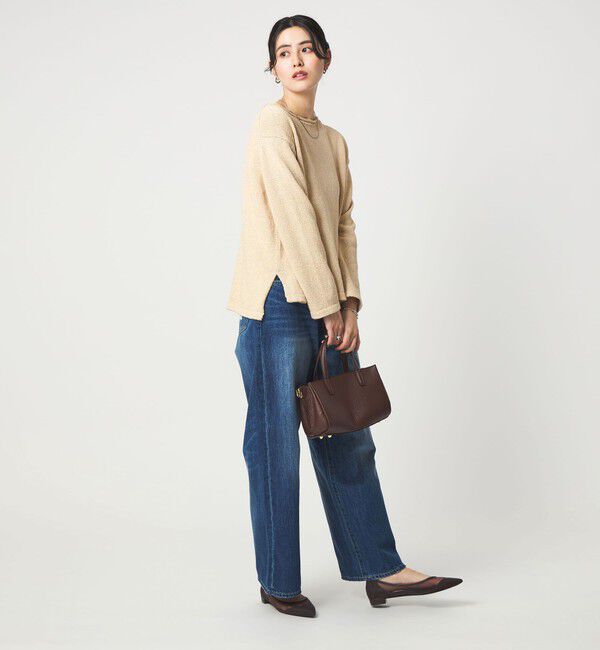 UNITED ARROWS green label relaxing「スラブ ニット プルオーバー ウォッシャブル」|ニット・セーター|