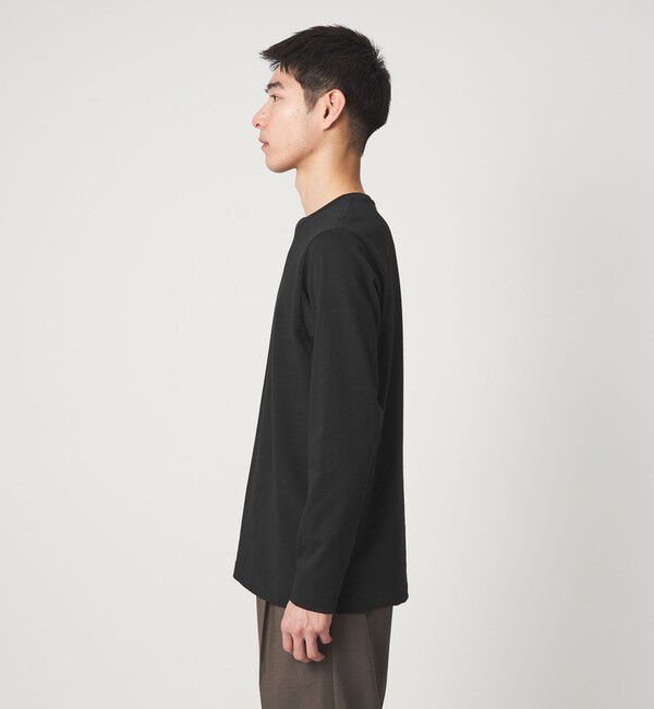 UNITED ARROWS green label relaxing「LONG FIBER COTTON クリア クルーネック 長袖 Tシャツ」|Tシャツ・カットソー|