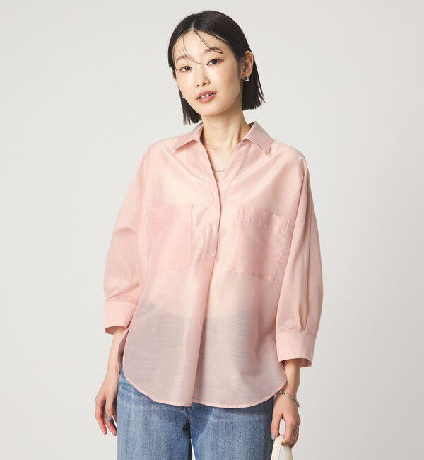 UNITED ARROWS green label relaxing「カールマイヤー スキッパー ポケット シャツ マシンウォッシャブル 通気性」|シャツ・ブラウス|