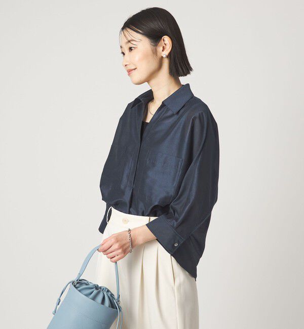 UNITED ARROWS green label relaxing「カールマイヤー スキッパー ポケット シャツ マシンウォッシャブル 通気性」|シャツ・ブラウス|