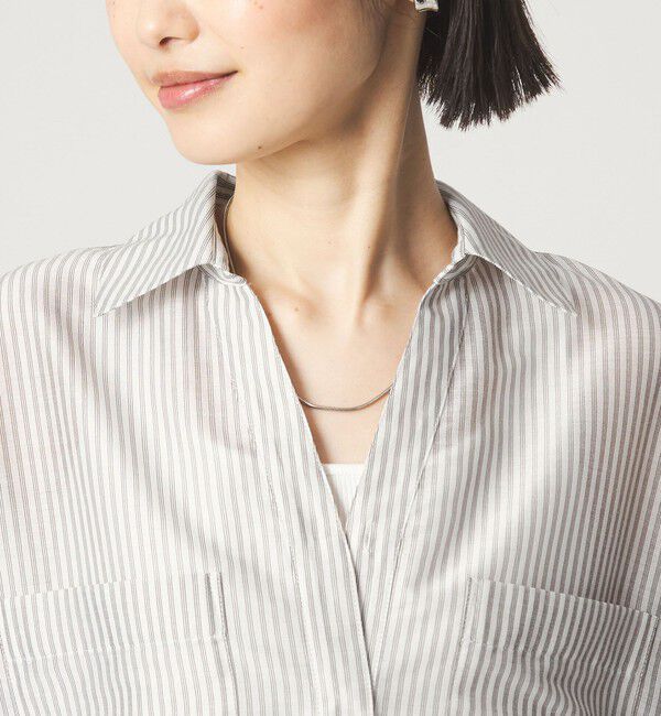 UNITED ARROWS green label relaxing「カールマイヤー スキッパー ポケット シャツ マシンウォッシャブル 通気性」|シャツ・ブラウス|