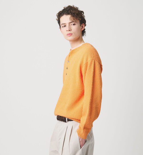 BEAUTY&YOUTH UNITED ARROWS「リラックス 4ボタン ヘンリーネック ニット」|ニット・セーター|