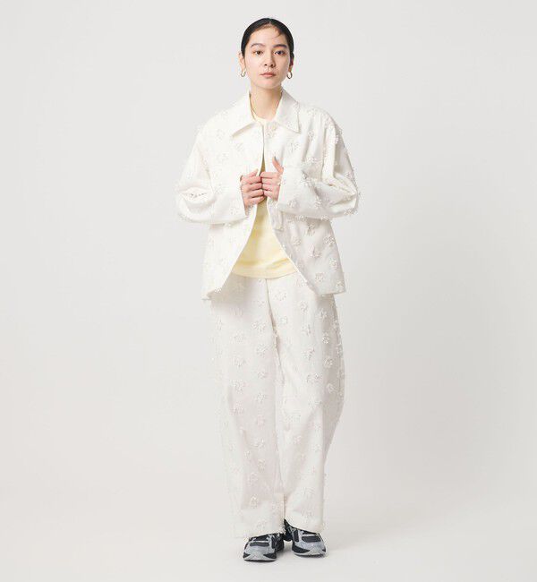 BEAUTY&YOUTH UNITED ARROWS「コットン エンブロイダリー ジャケット」|テーラードジャケット|WHITE