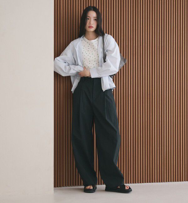 BEAUTY&YOUTH UNITED ARROWS「タックカーブパンツ ウォッシャブル 接触冷感」|その他|