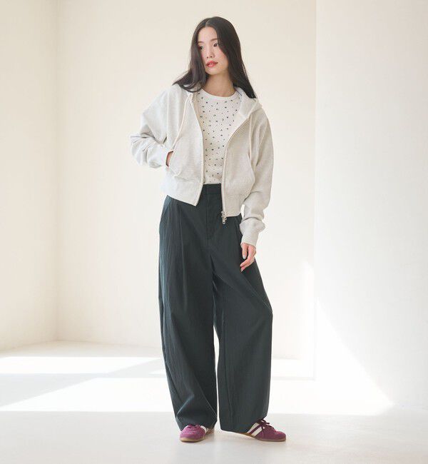 BEAUTY&YOUTH UNITED ARROWS「タックカーブパンツ ウォッシャブル 接触冷感」|その他|