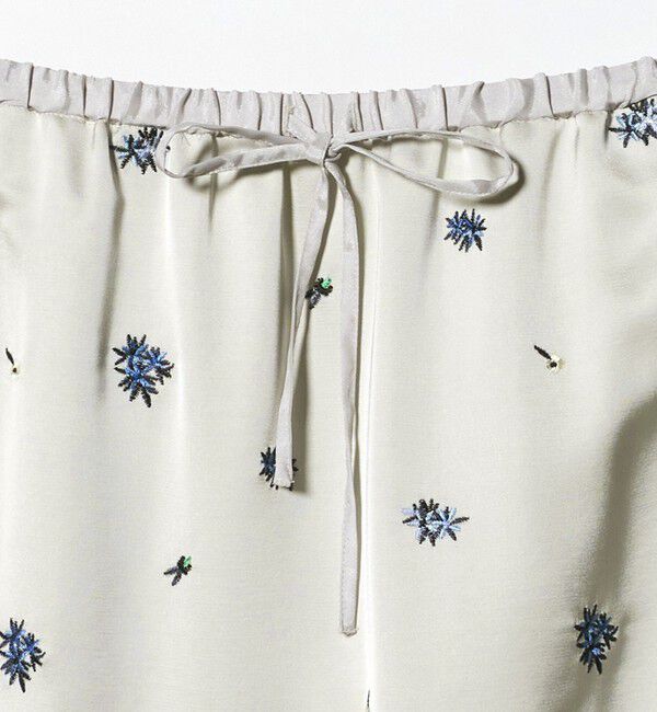 BEAUTY&YOUTH UNITED ARROWS「フラワー エンブロイダリー ドローストリング スカート ウォッシャブル」|スカート|