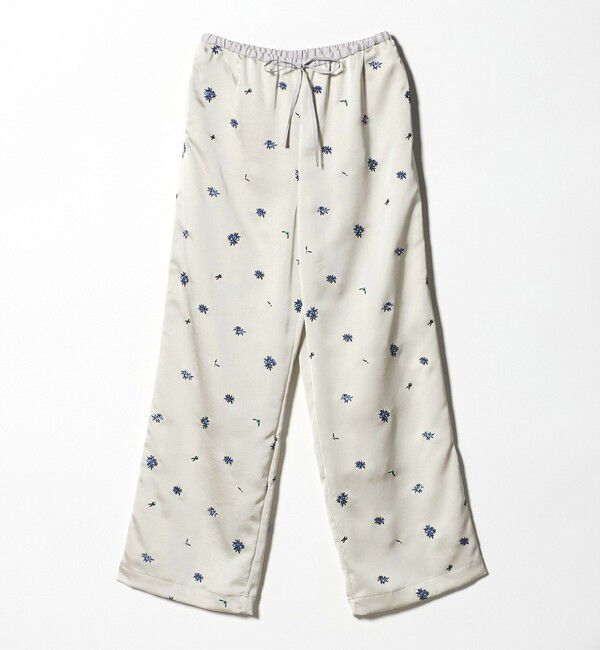BEAUTY&YOUTH UNITED ARROWS「フラワー エンブロイダリー ドローストリング パンツ ウォッシャブル」|その他|LT.GRAY