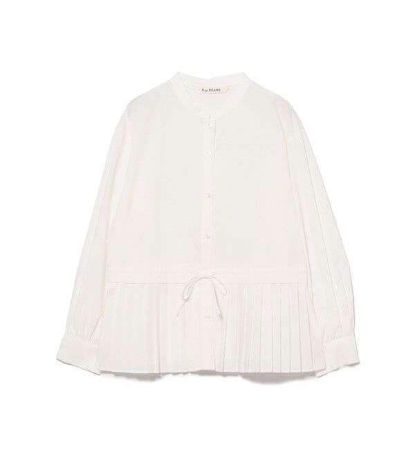 Ray BEAMS 「プリーツ キリカエ バンドカラー シャツ」|シャツ・ブラウス|